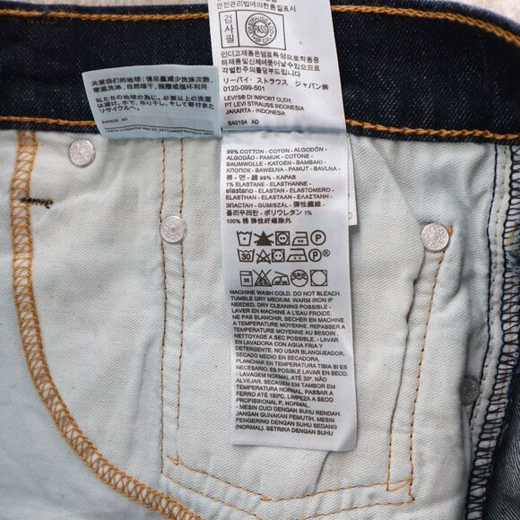 Levi's Jeans Men's 36x34 Blue 527 Slim Bootcut Stretch Dark Wash American Denim - Picture 8 of 12